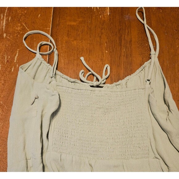 Wilfred Top Size 12 Fits as a Small Tank Top Stretch Back Zip Up Side Sage - Picture 3 of 5